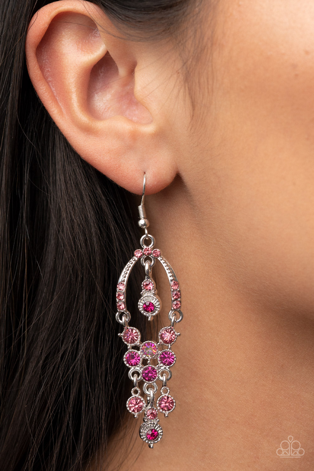 Paparazzi - Sophisticated Starlet - Pink Earring