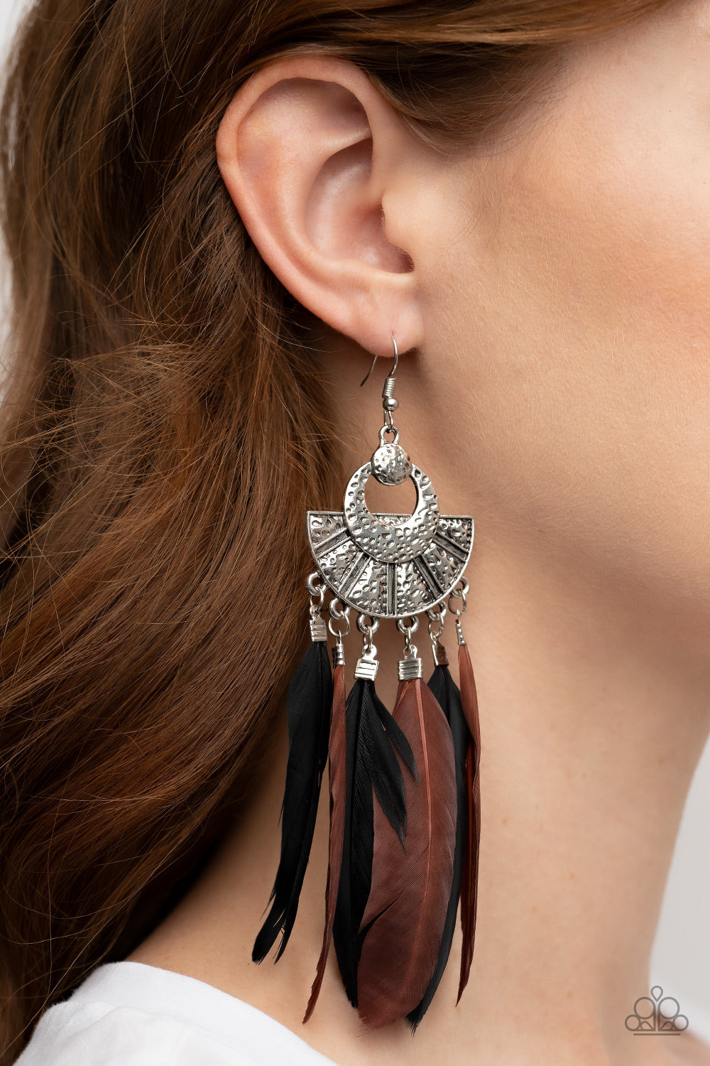 Paparazzi - Plume Paradise - Multi Earring