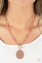 Load image into Gallery viewer, Paparazzi - Tag Out - Copper Necklace
