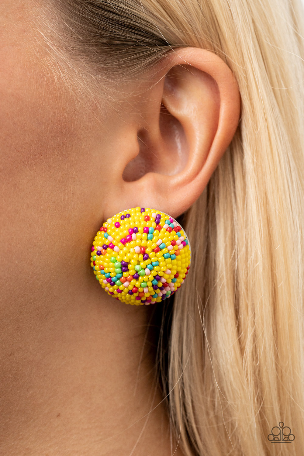 Paparazzi - Kaleidoscope Sky - Yellow Earring