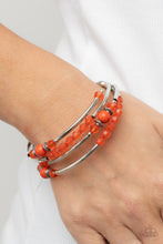 Load image into Gallery viewer, Paparazzi - Whimsically Whirly - Orange Bracelet
