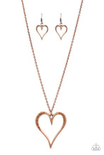 Load image into Gallery viewer, Paparazzi - Hopelessly In Love - Copper Necklace
