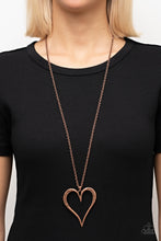 Load image into Gallery viewer, Paparazzi - Hopelessly In Love - Copper Necklace
