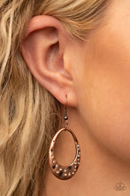 Load image into Gallery viewer, Paparazzi - Classic Keepsake - Copper Earring
