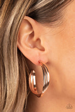 Load image into Gallery viewer, Paparazzi - Curvy Charmer - Rose Gold Earring
