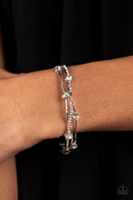 Load image into Gallery viewer, Paparazzi - Slammin Sparkle - White Bracelet
