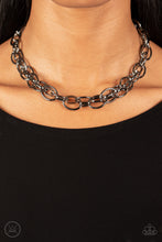 Load image into Gallery viewer, Paparazzi - Tough Crowd - Black Necklace
