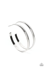 Load image into Gallery viewer, Paparazzi - Monochromatic Magnetism - Silver Earring
