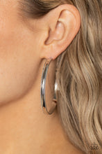 Load image into Gallery viewer, Paparazzi - Monochromatic Magnetism - Silver Earring
