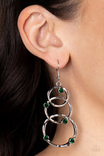 Load image into Gallery viewer, Paparazzi - Revolving Radiance - Green Earring
