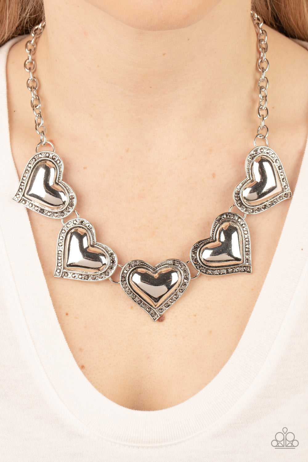 Paparazzi - Kindred Hearts - Silver Necklace