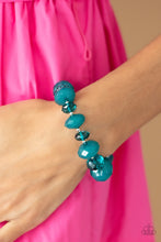 Load image into Gallery viewer, Paparazzi - Keep GLOWING Forward - Blue Bracelet
