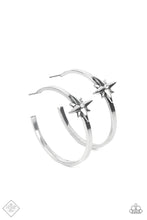 Load image into Gallery viewer, Paparazzi Lone Star Shimmer - White Earring
