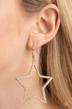 Load image into Gallery viewer, Paparazzi - Supernova Sparkle - Gold Earring
