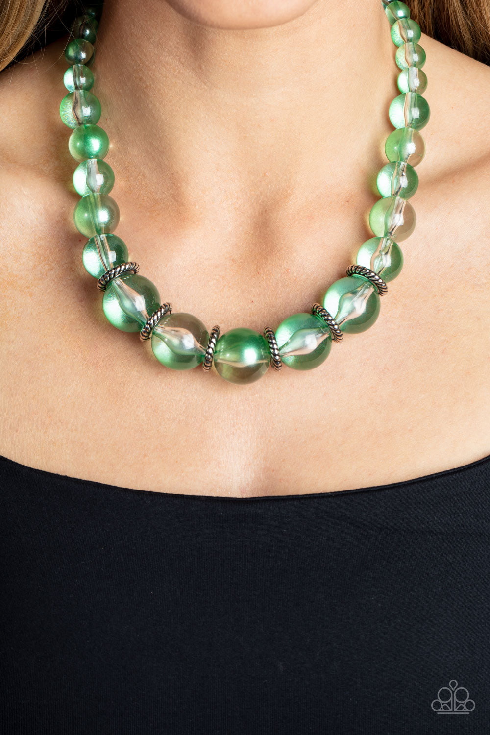 Paparazzi - Marina Mirage - Green Necklace