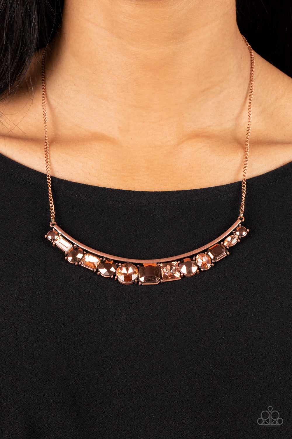 Paparazzi - The Only SMOKE-SHOW in Town - Copper Necklace