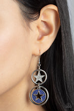 Load image into Gallery viewer, Paparazzi - Liberty and SPARKLE for All - Blue Earring
