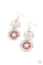 Load image into Gallery viewer, Paparazzi - Liberty and SPARKLE for All - Red Earring
