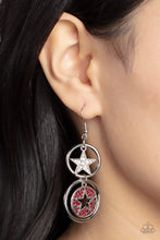 Load image into Gallery viewer, Paparazzi - Liberty and SPARKLE for All - Red Earring
