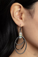 Load image into Gallery viewer, Paparazzi - Intergalactic Glamour - Black Earring
