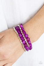 Load image into Gallery viewer, Paparazzi - Seaside Siesta - Purple Bracelet
