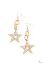 Load image into Gallery viewer, Paparazzi - Cosmic Celebrity - Gold Earrings
