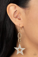 Load image into Gallery viewer, Paparazzi - Cosmic Celebrity - Gold Earrings
