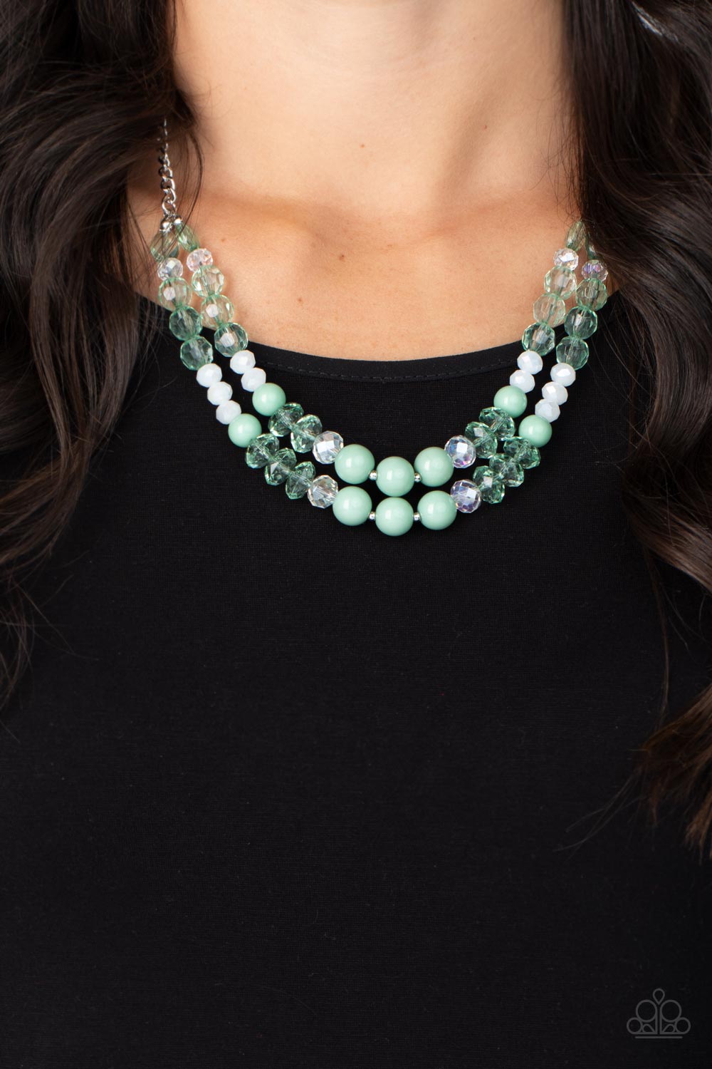 Paparazzi - Vera-CRUZIN - Green Necklace