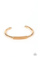 Load image into Gallery viewer, Paparazzi - CABLE-Minded - Gold Bracelet
