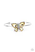 Load image into Gallery viewer, Paparazzi - Butterfly Beatitude - Yellow Bracelet
