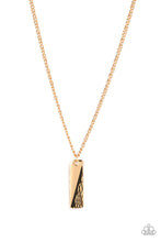 Load image into Gallery viewer, Paparazzi - Tag Along - Gold Necklace
