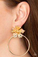 Load image into Gallery viewer, Paparazzi - Buttercup Bliss - Gold Earring
