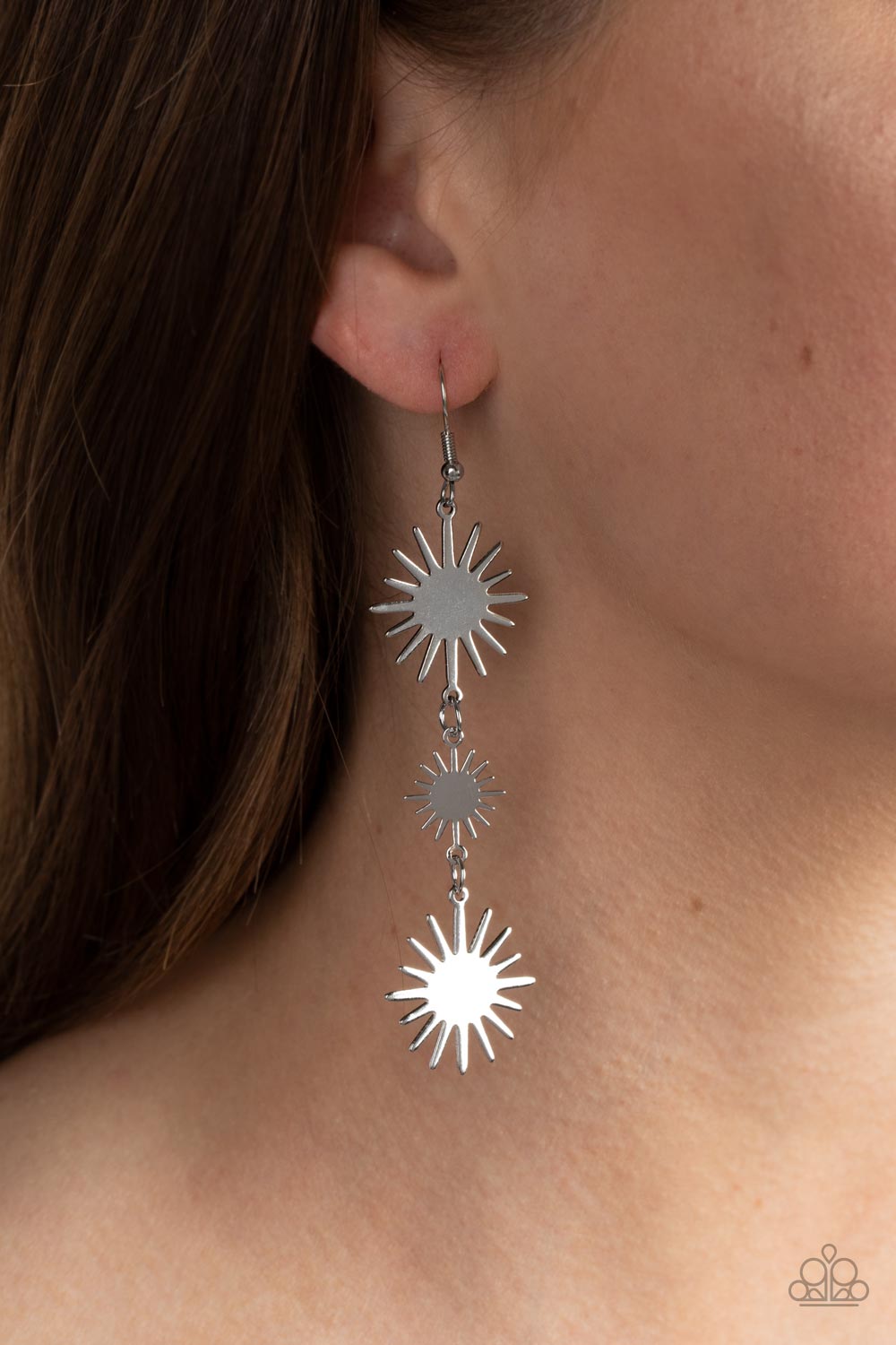 Paparazzi -Solar Soul - Silver Earring