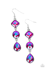 Load image into Gallery viewer, Paparazzi - Reflective Rhinestones - Pink Earrings
