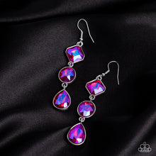 Load image into Gallery viewer, Paparazzi - Reflective Rhinestones - Pink Earrings
