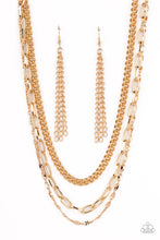 Load image into Gallery viewer, Paparazzi - Galvanized Grit - Gold Necklace
