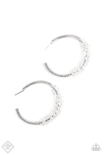 Load image into Gallery viewer, Paparazzi - Bubble-Bursting Bling - White Earring
