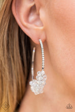 Load image into Gallery viewer, Paparazzi - Bubble-Bursting Bling - White Earring
