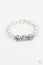 Load image into Gallery viewer, Paparazzi - Breathtaking Ball - White Bracelet
