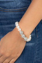 Load image into Gallery viewer, Paparazzi - Breathtaking Ball - White Bracelet
