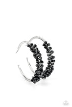 Load image into Gallery viewer, Paparazzi - Bubble-Bursting Bling - Black Earring
