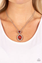 Load image into Gallery viewer, Paparazzi - Castle Diamonds - Red Necklace
