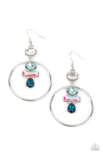 Load image into Gallery viewer, Paparazzi - Geometric Glam - Blue Earrings
