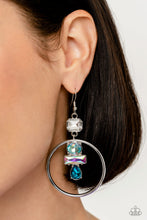 Load image into Gallery viewer, Paparazzi - Geometric Glam - Blue Earrings
