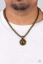 Load image into Gallery viewer, Paparazzi - Pendant Dreams - Brass Necklace
