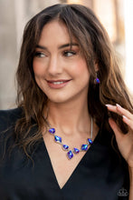 Load image into Gallery viewer, Paparazzi - Glittering Geometrics - Purple Necklace
