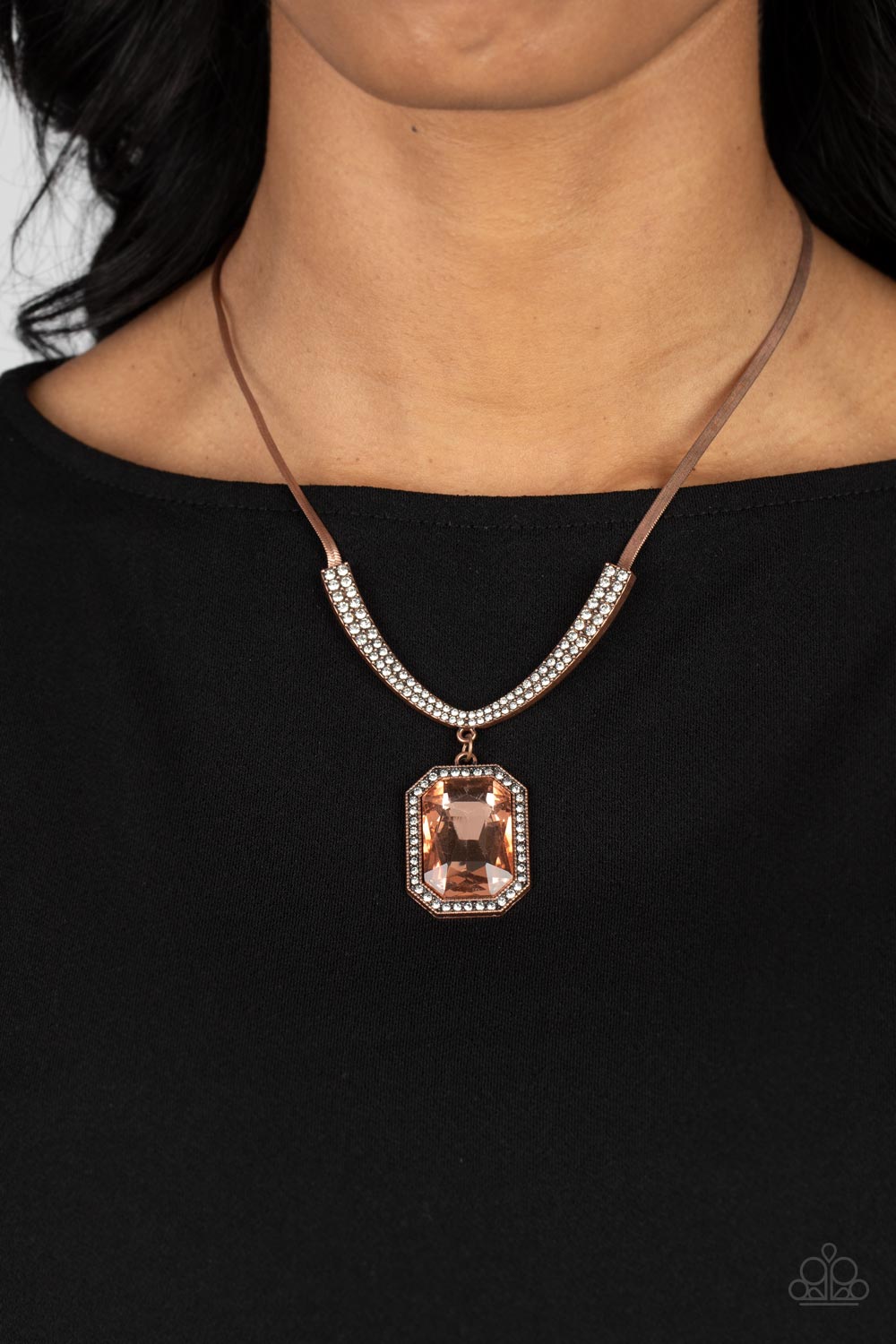 Paparazzi - Fit for a DRAMA QUEEN - Copper Necklace