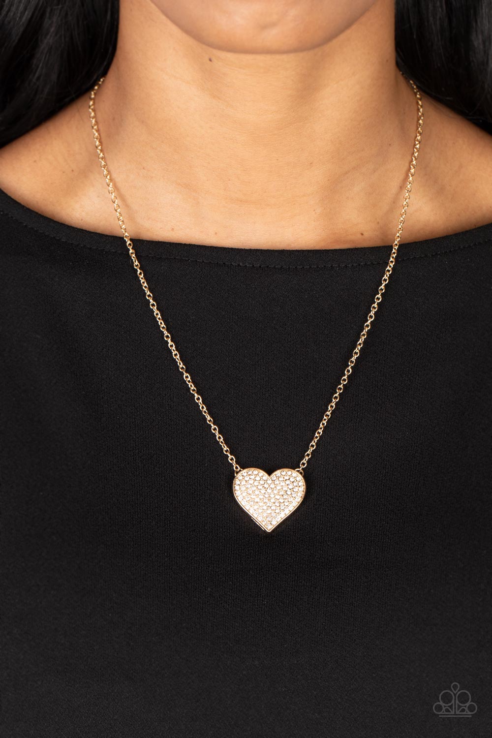 Paparazzi - Spellbinding Sweetheart - Gold Necklace