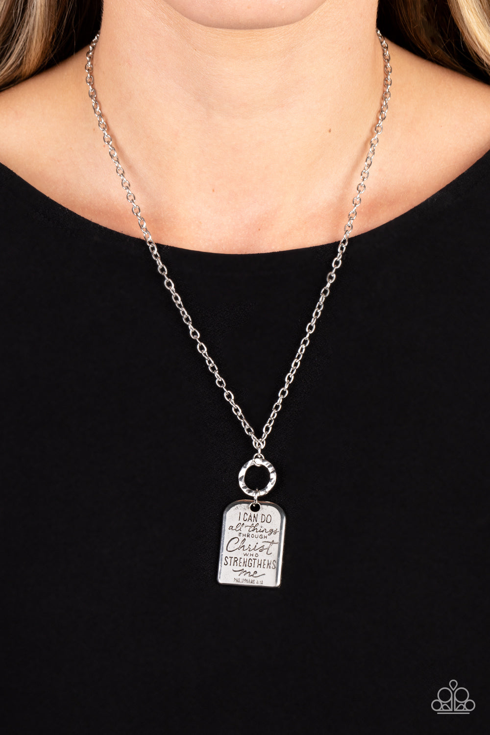 Paparazzi - Persevering Philippians - Silver Necklace