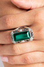 Load image into Gallery viewer, Paparazzi - Radiant Rhinestones - Green Ring
